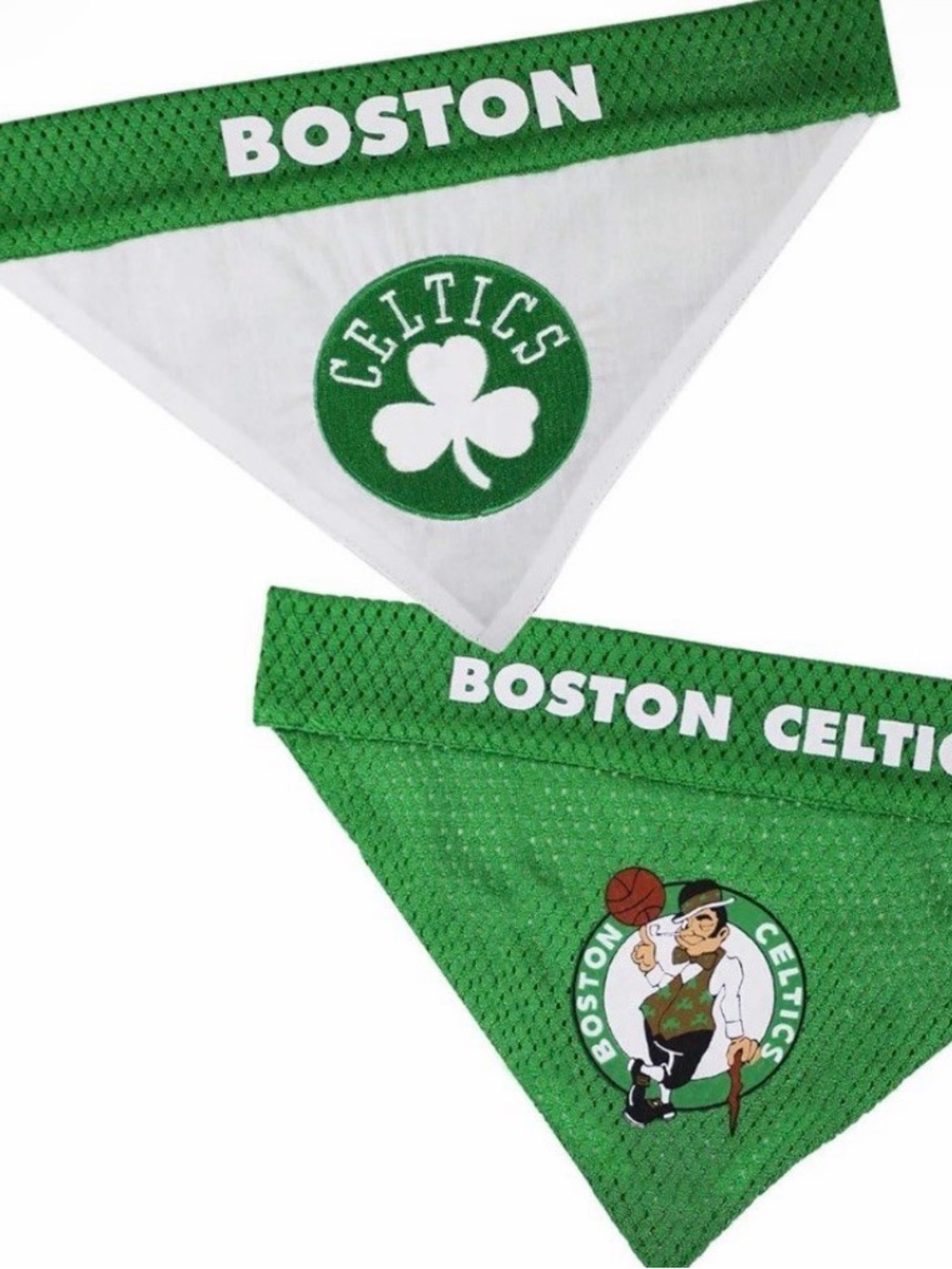 NBA Boston Celtics Green & White Reversible Pet Bandana